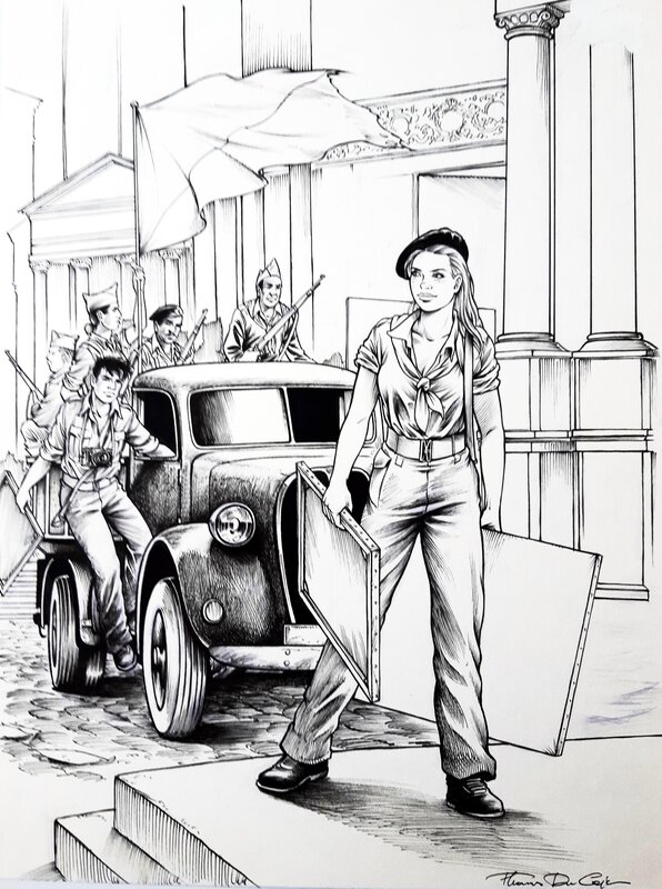 Thomas Du Caju, Couv. Betty & Dodge T5 Disparition à Madrid - Original Cover