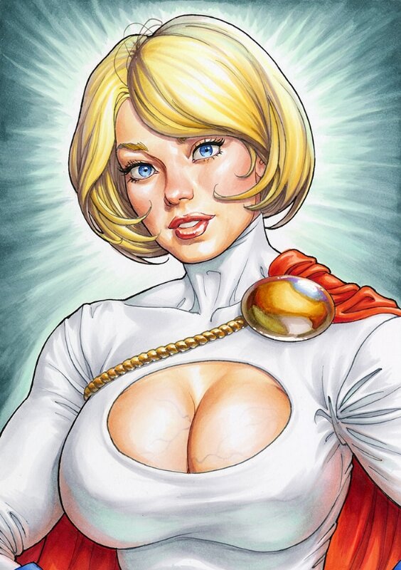 Power Girl par David Yardin - Illustration originale