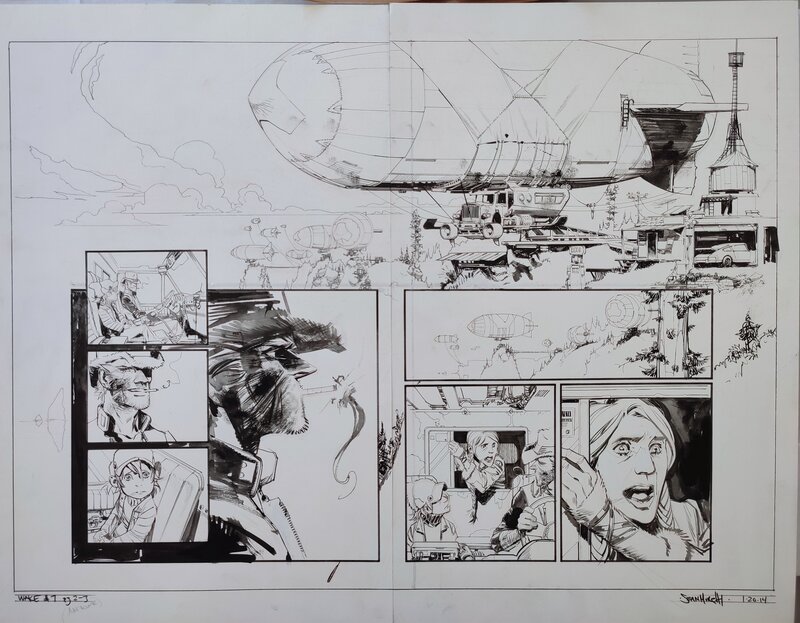 Sean Murphy, The Wake, Issue 7, pages 2-3 - Planche originale