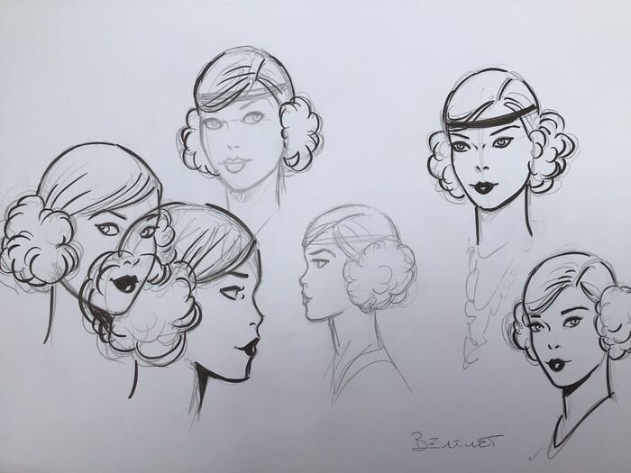 Pin Up par Berthet - Original art