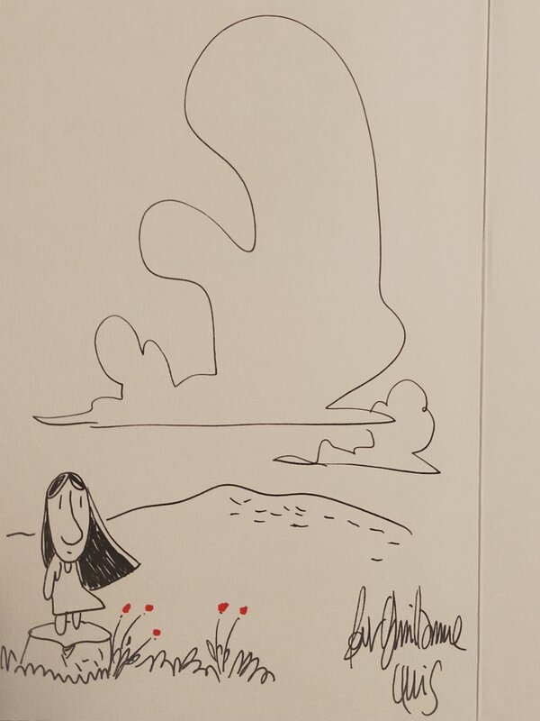 Coquelicots d'Irak by Lewis Trondheim - Sketch