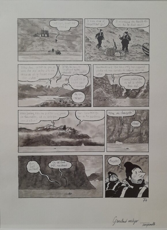 Groenland Vertigo par Hervé Tanquerelle - Planche originale