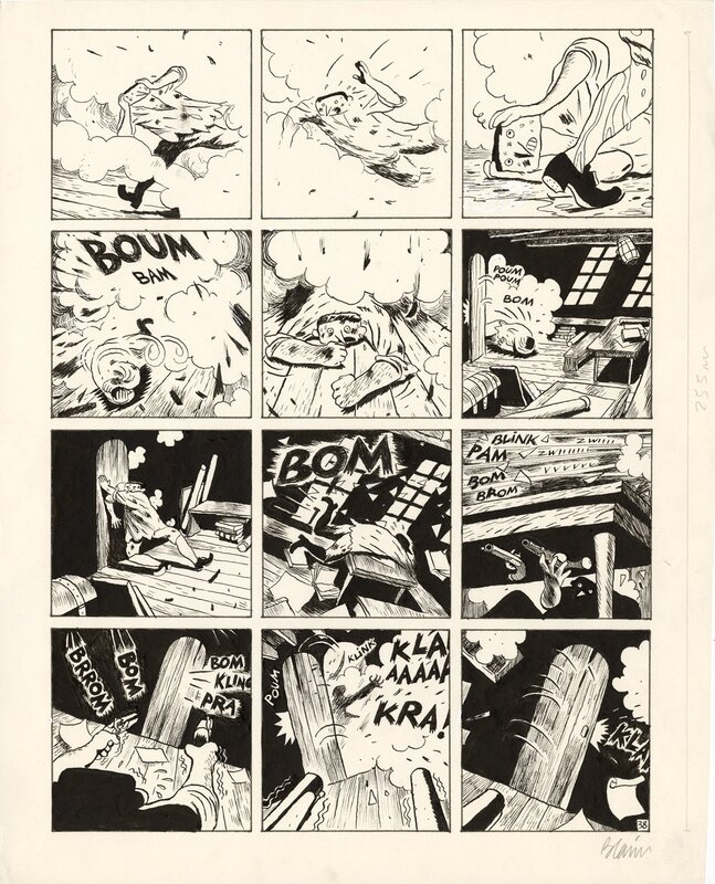 Christophe Blain, Isaac le Pirate, Les Amériques, Planche originale 38 - Comic Strip