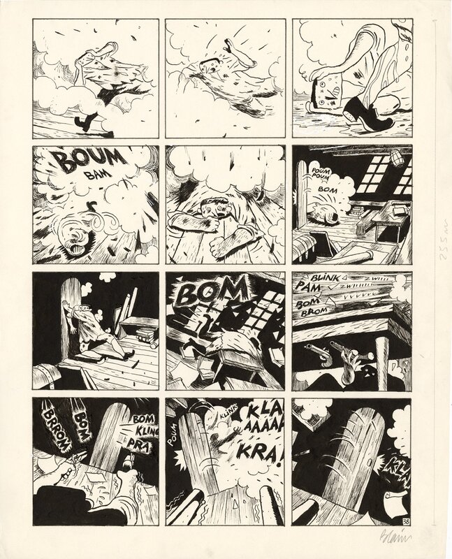 Christophe Blain, Isaac le Pirate, Les Amériques, Planche originale 38 - Planche originale