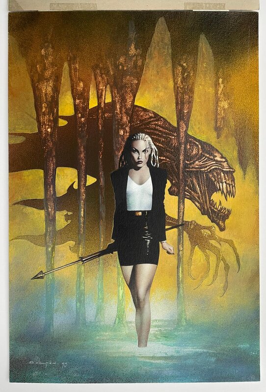 John Bolton -Aliens Vs. Predator Deadliest of Species #11 cover - Couverture originale