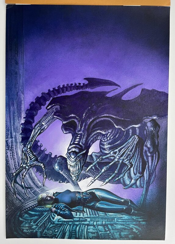 John Bolton - Aliens Vs. Predator Deadliest of Species #5 cover - Original Cover