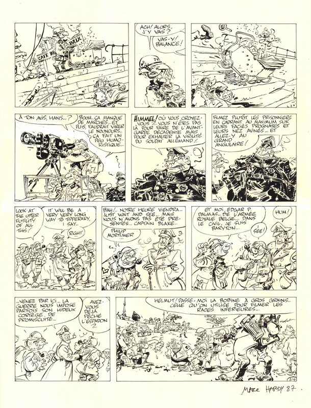 For sale - Hardy : La Patrouille des Libellules tome 2 planche 24 - Comic Strip