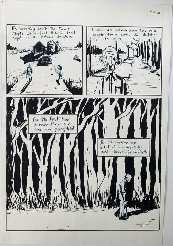 Jeff Lemire, Essex County Volume 2: Ghost Stories - p122 - Planche originale