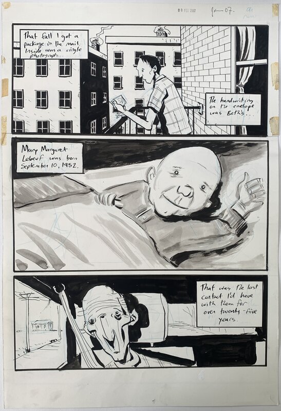 Jeff Lemire, Essex County Volume 2: Ghost Stories - p214 - Planche originale