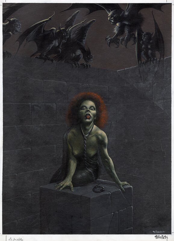 Le Diable by Jean-Michel Nicollet, François Arnoult - Original Illustration