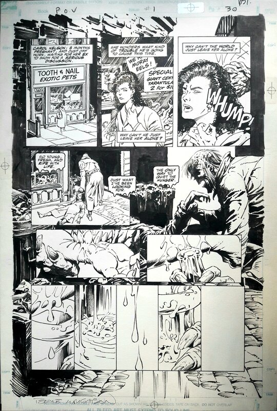 Berni Wrightson, Punisher: P.O.V. #1, planche originale n°30 - Comic Strip