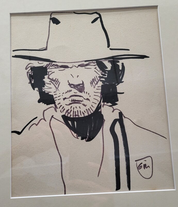 Portrait par Jean Giraud - Illustration originale