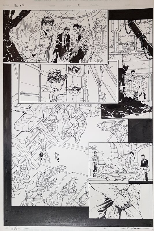 Jim Lee, Scott Williams, Justice Leage V2 #3 p12 - Comic Strip