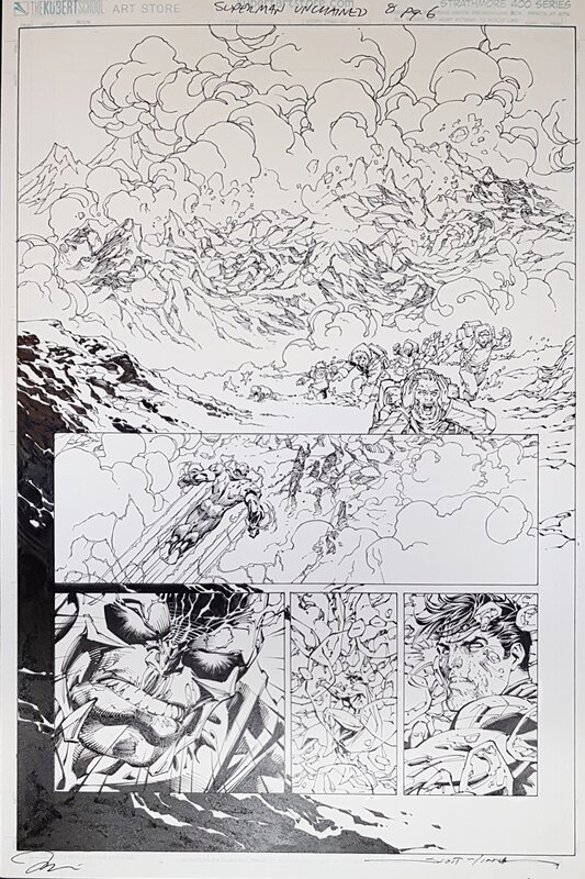 Jim Lee, Scott Williams, Superman Unchained #8 p6 - Planche originale