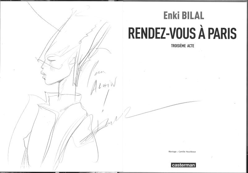 Rendez vous à Paris par Enki Bilal - Dédicace