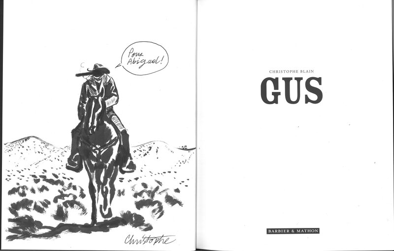 Gus - Intégrale by Christophe Blain - Sketch