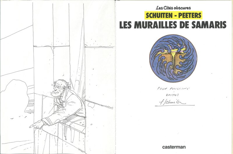 François Schuiten, Eugène dans sa tour - Les Murailles de Samaris - Sketch