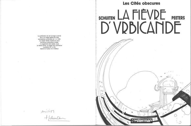 François Schuiten, La fièvre d'urbicande - Sketch