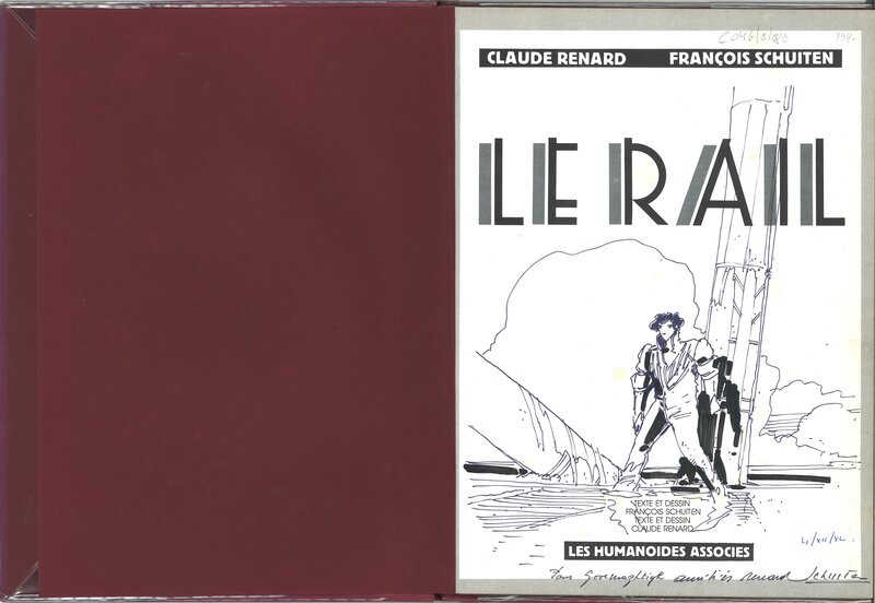 Le rail par François Schuiten - Dédicace