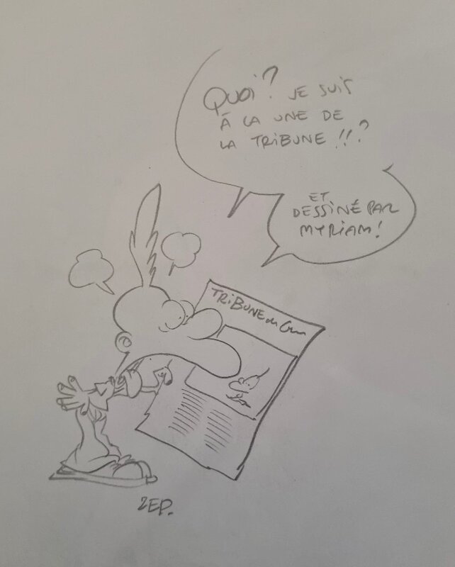 Zep, Titeuf dans La Gazette de Geneve - Sketch