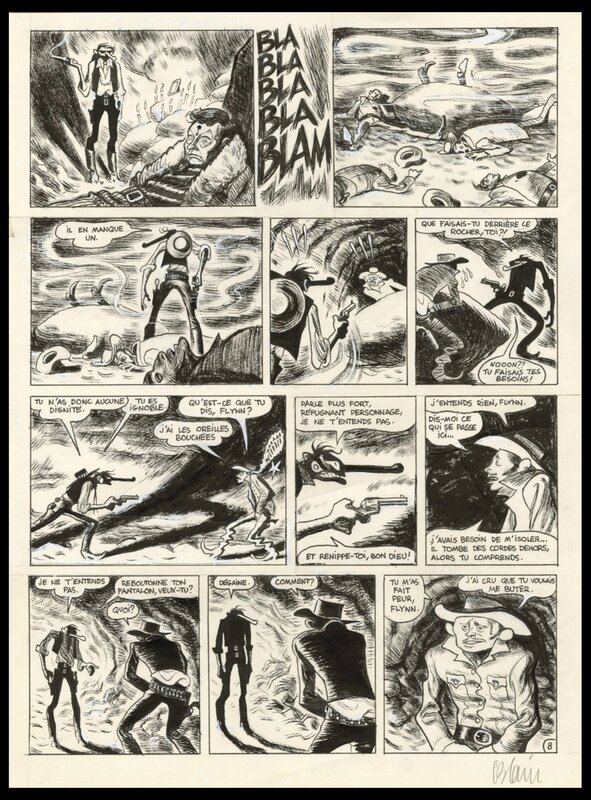 2017 - Blain - Gus - Tome 4 (PL 8) - Planche originale