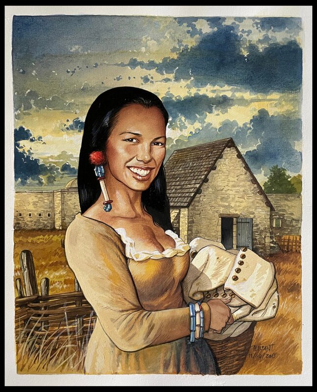 Jacques Terpant, 2013 - Capitaine perdu - Dimanche à Fort de Chartres - Illustration originale