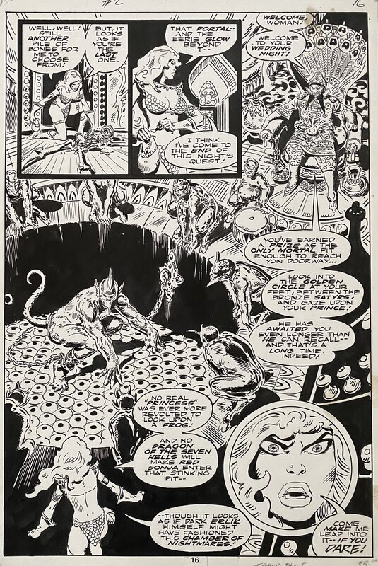 Frank Thorne, Red Sonja - Issue 2 p16 - Planche originale