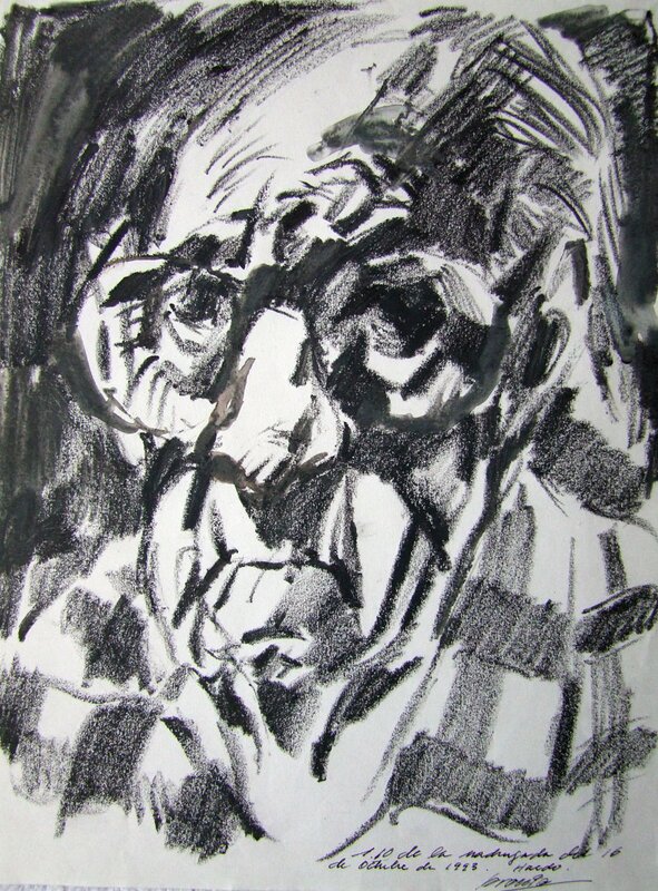 A.Breccia selfportrait - Illustration originale