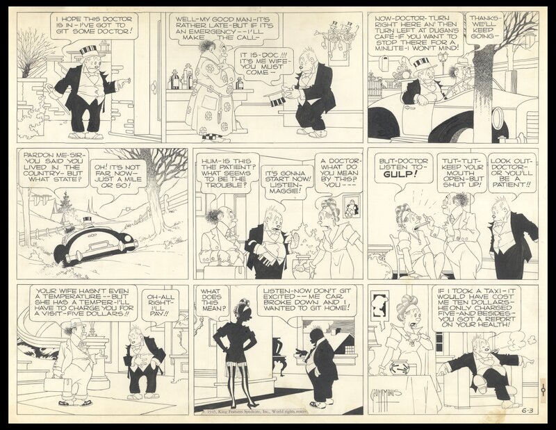 1945 - McManus - Bringing up father - Sunday complet du 03 juin 1945 - Comic Strip