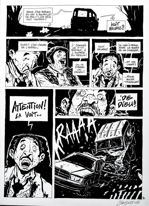 Christophe Chabouté, Pleine Lune - planche 92 - Comic Strip