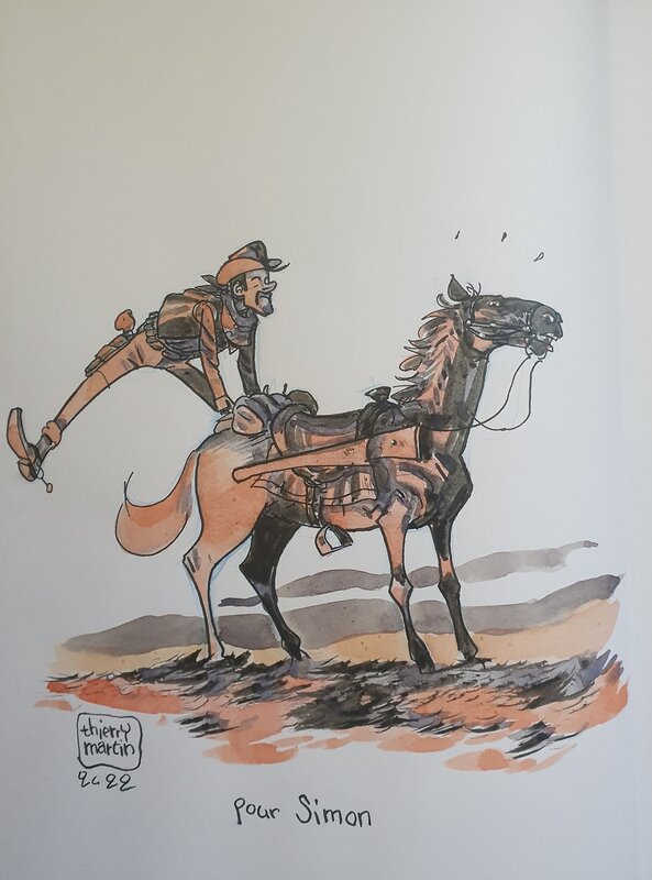 Dédicace Jerry Alone - Thierry Martin - Sketch
