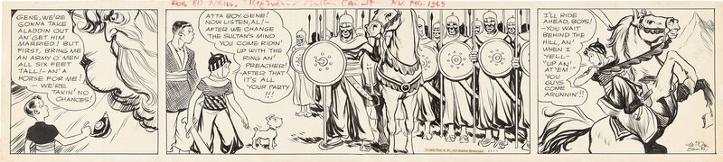 Dickie Dare daily 11/1/33 by Milton Caniff - Planche originale