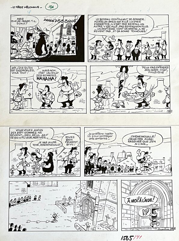 Jean-Claude Fournier, Bizu - Le Piège Mélomane - Planche originale