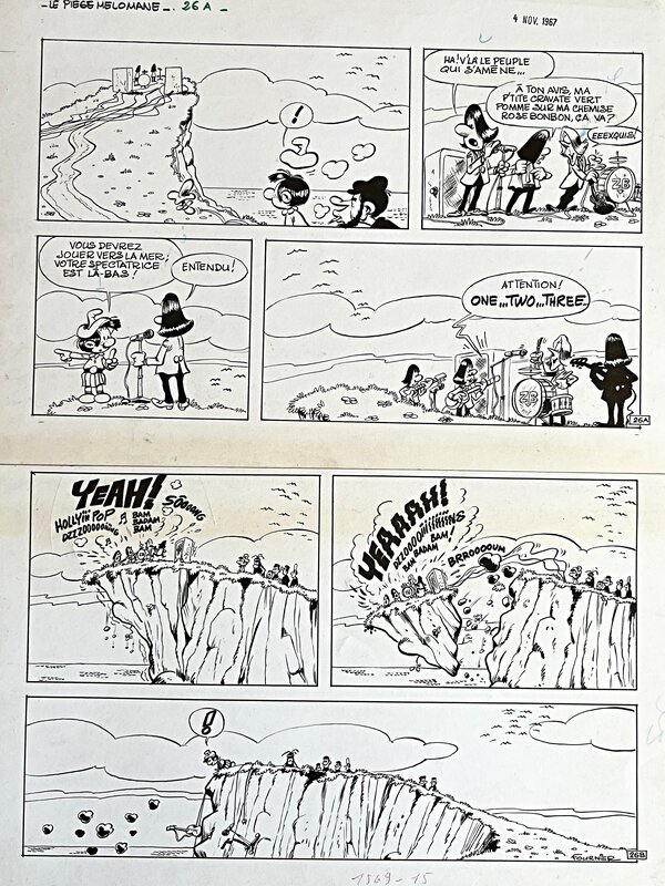 Jean-Claude Fournier, Bizu - Le Piège Mélomane - Planche originale