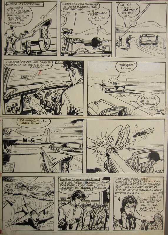 Jijé, Jan Kordaat, De zaak Barnes. - Planche originale