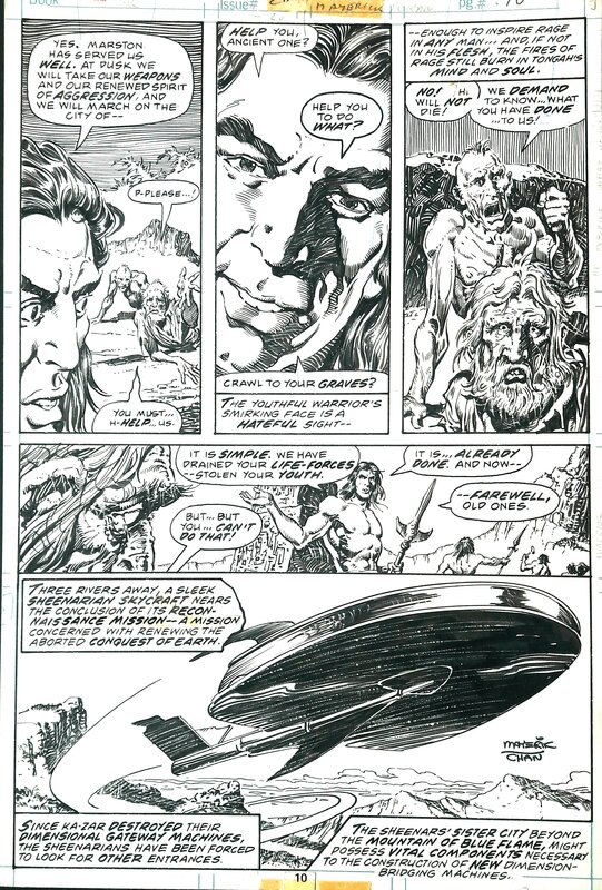 Val Mayerik, Ernie Chan, Ka-zar (lord of the hidden jungle), planche originale 10 - Planche originale