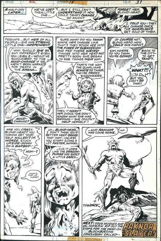 Val Mayerik, Ka-zar (lord of the hidden jungle), planche originale 31 - Comic Strip