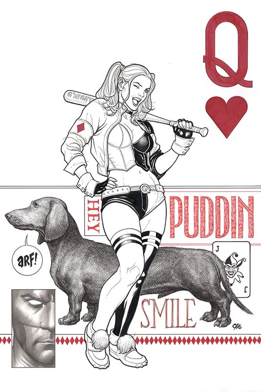 Frank Cho, Harley Quinn - Issue #14, variant cover - Couverture originale