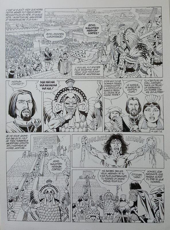 Jean-Yves Mitton, Quetzalcoatl tome 7 planche 23 - Comic Strip