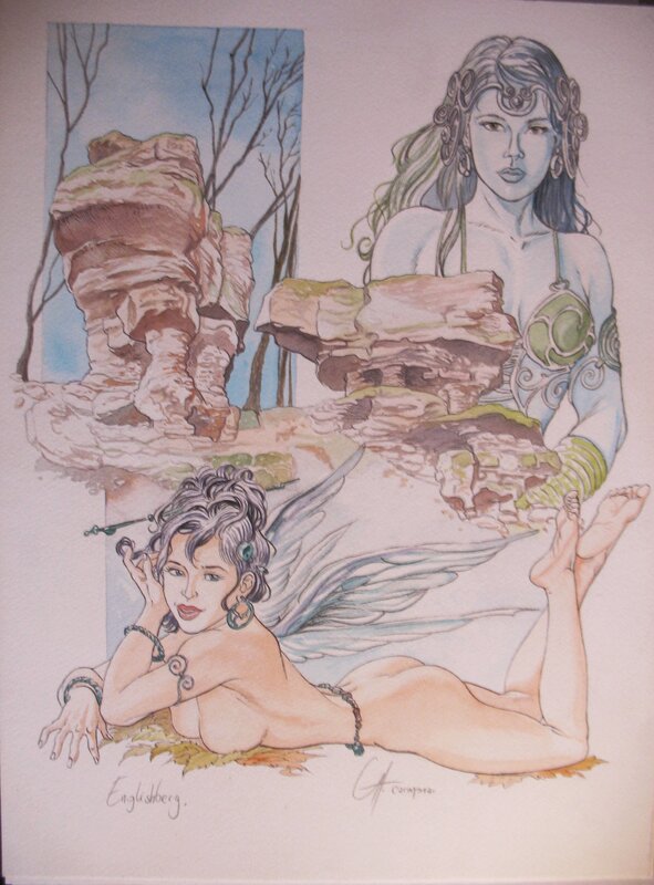 Christophe Carmona, Illustration Rochers Fantastiques des Vosges du Nord - Original Illustration