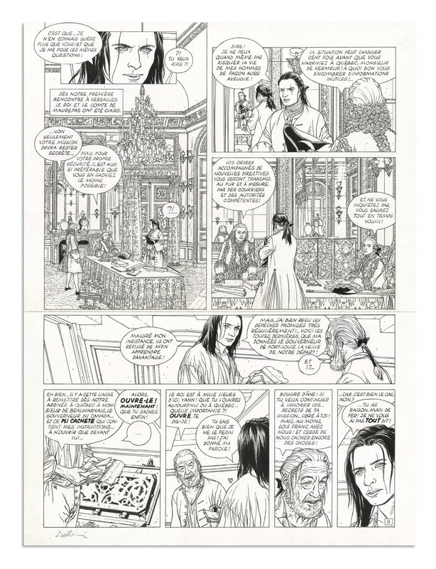 Patrice Pellerin, L’Épervier tome 9 - planche 8 - Planche originale