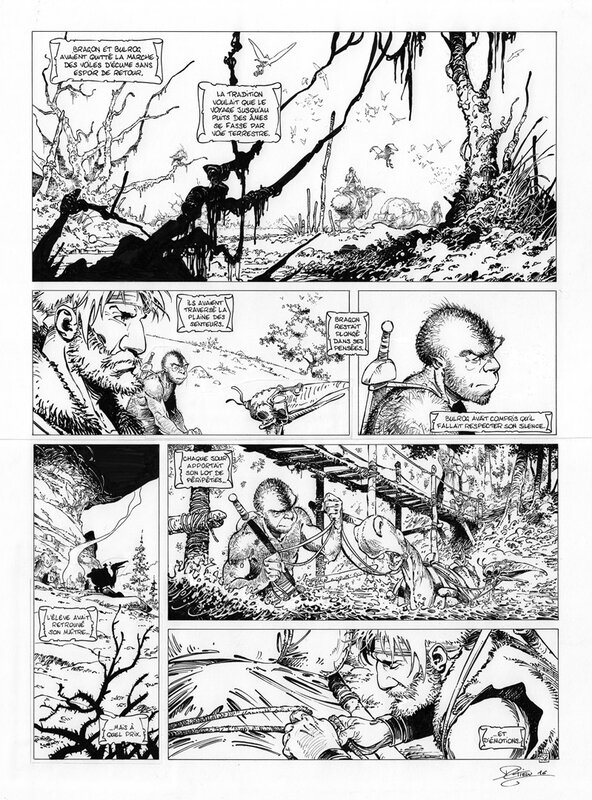 David Etien, Serge Le Tendre, Régis Loisel, Quête de l'oiseau du temps - T09 - L'emprise - planche 52 - Planche originale