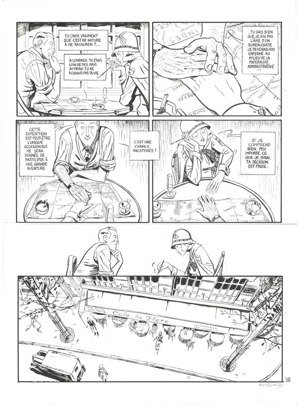 For sale - Arnaud Poitevin. La croisière jaune Tome 1 page 40 - Comic Strip
