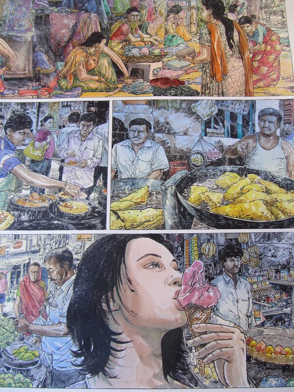 Eric Liberge, Sabine dans les rues de New Delhi - Comic Strip