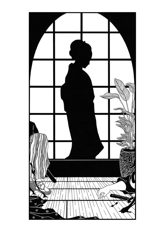 For sale - Silhouette by Guillaume Ringaud - Original Illustration