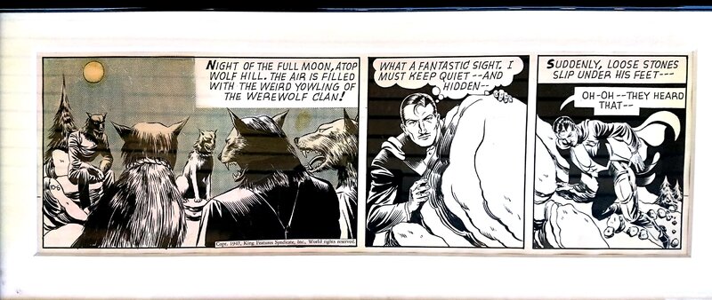 Phil Davis, Lee Falk, Mandrake the Magician Daily Strip 06.10.1947 - Planche originale