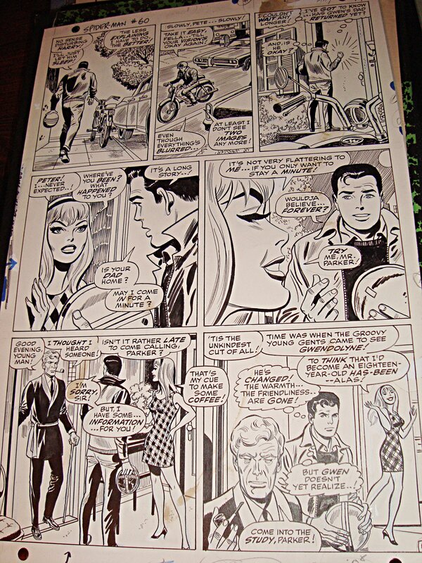 John Romita, Don Heck, Mike Esposito, Stan Lee, Amazing SPIDERMAN # 60 - Planche originale