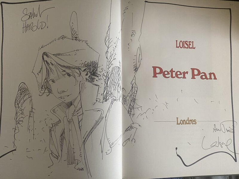 Dédicace Peter Pan de Loisel - Sketch