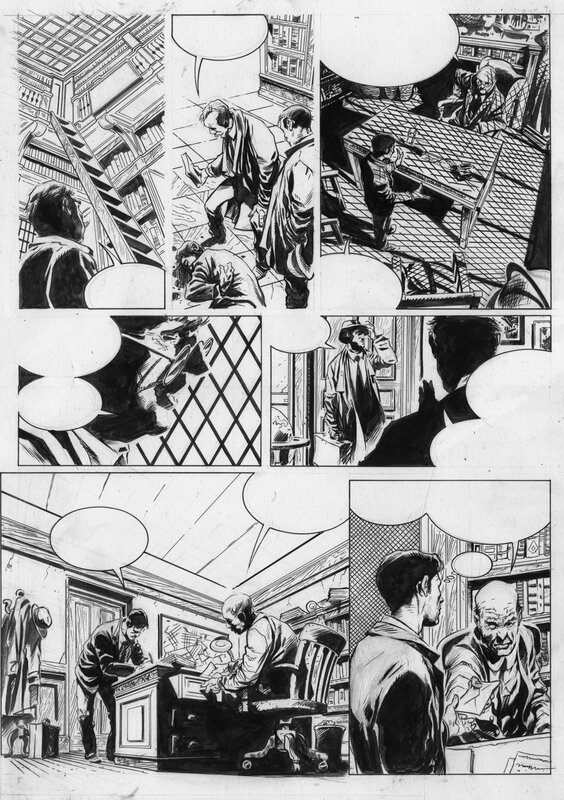 For sale - Manuel Garcia, Akham Mysteries Tome 1 planche 30 - Comic Strip