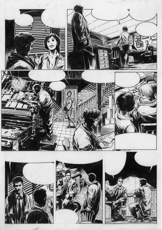 For sale - Manuel Garcia, Akham Mysteries Tome 1 planche 33 - Comic Strip
